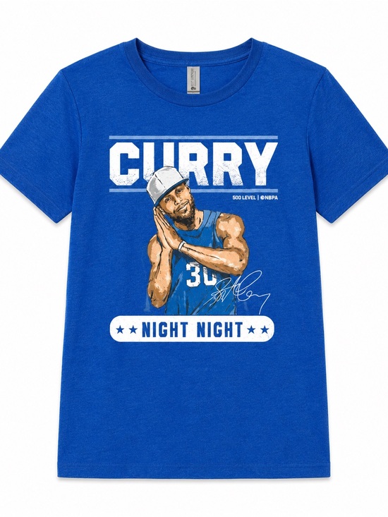 Next Level Apparel Other - NWT Youth Large Stephen Curry Night Night Graphic T-Shirt Blue size 10/12